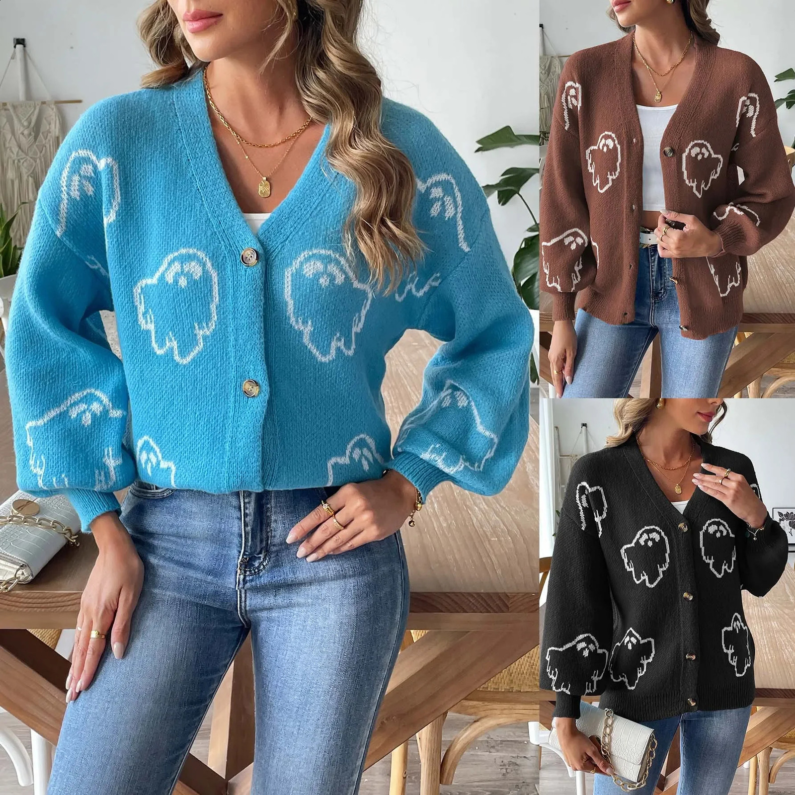 Veste de pull d'Halloween Vêtements de femmes européennes et américaines