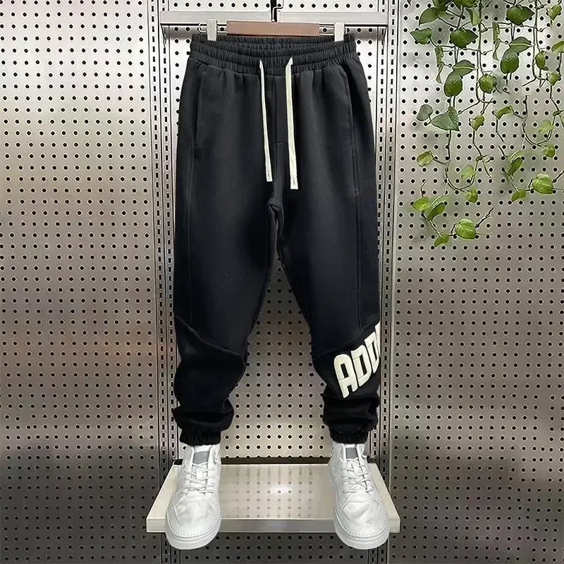 Pantalon homme joggers pantalon cargo pour hommes automne marron avec élégant mode décontracté style coréen lâche y2k 240824