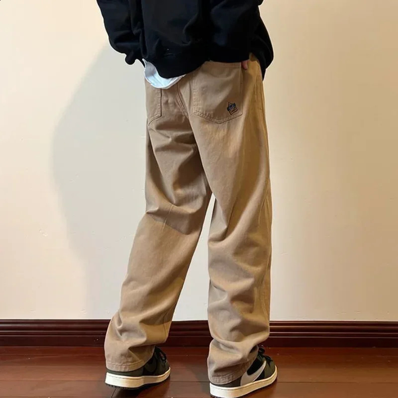 Pantalon homme automne pantalon de cargaison droite pour hommes