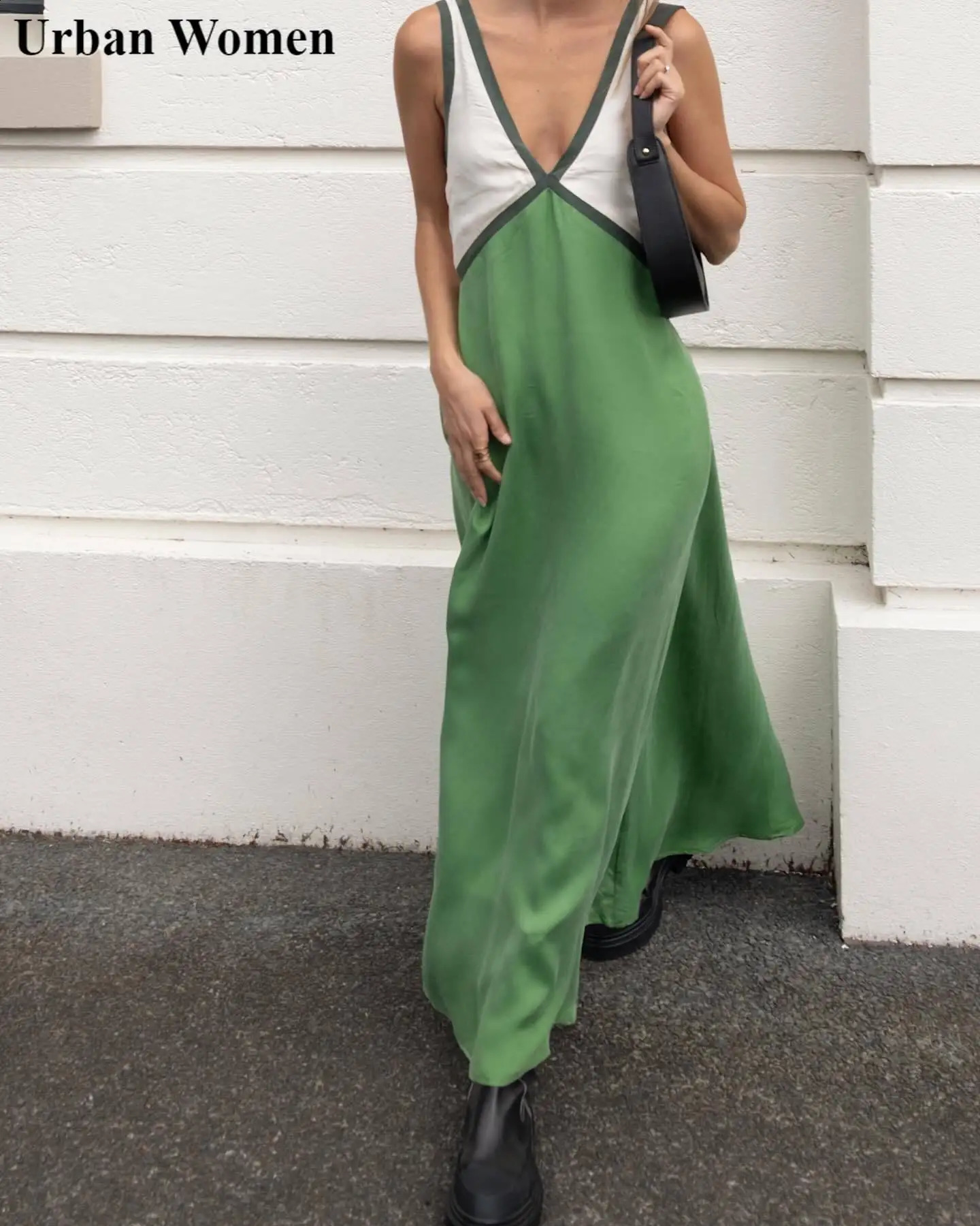 Couleur de mode d'été assorties sans manches pour femmes Street décontractée en V V Vêtements de femmes en vrac sans manches 240824