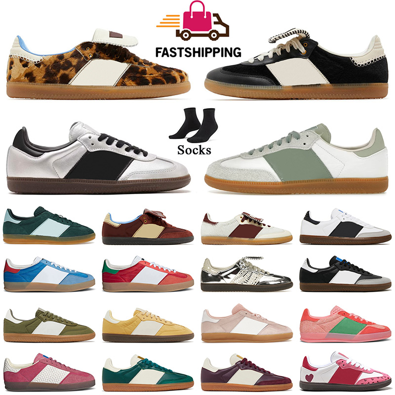Top Quality Leopard Print Designer Casual Shoes Cloud White Black Pink Sporty Rich Blue High Top Leather Suede Womens Mens Platform Sneakers Flat Tr