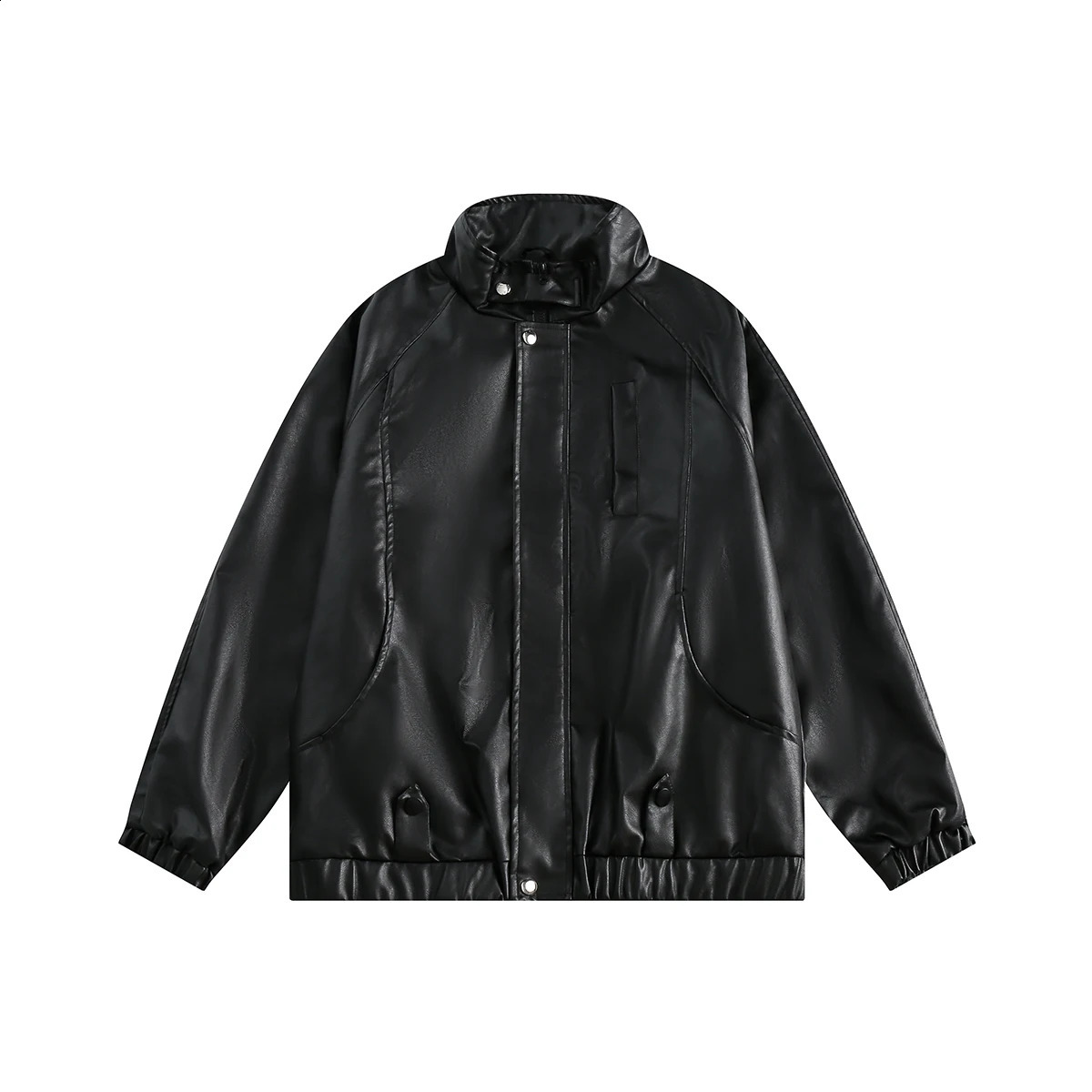 Mens jacket Retro Motorcycle Leather Coat Autumn Edition Mens and Womens Loose Versatile Loose Jacket Coat 240826