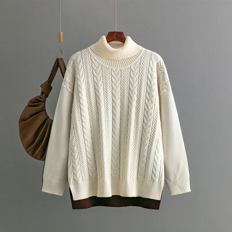 Pullage pour femmes automne hiver streetwear streetwear à manches longues toppose les pulls à rayures à rayures à rayures twitt pull usouvers 240