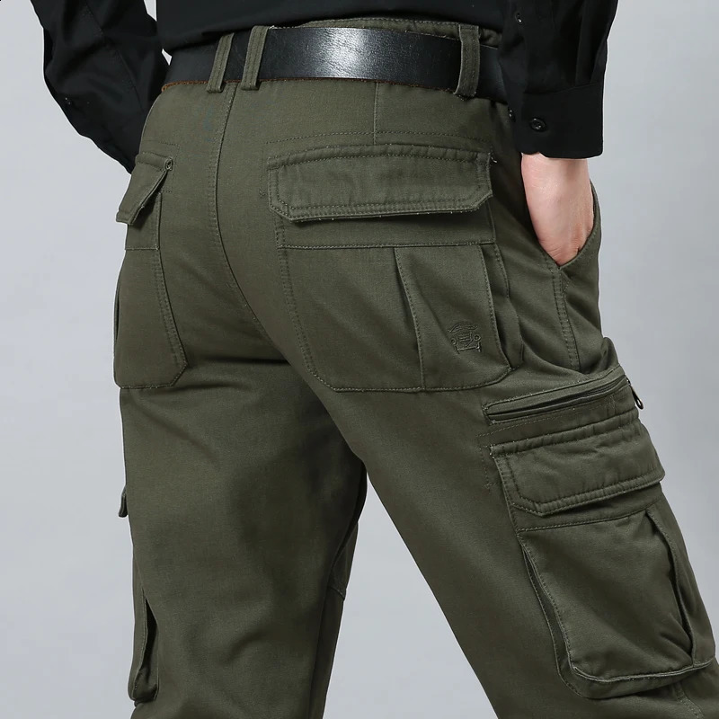 Pantalon de cargaison pour hommes pantalon de coton décontracté multi-poches pantalons militaires pantalons tactiques masculins pantalon hétéro p