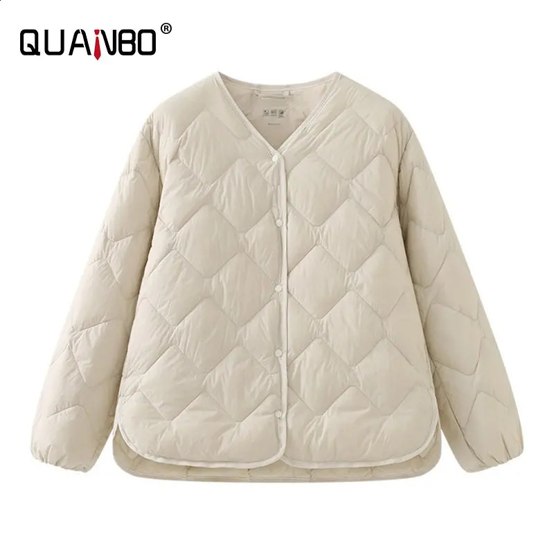 Top Grade Winter 90% White Duck Down Women Ultra Light Jackets Fashion Korean Female Diamond Warm Lighteight O-neck Coat 240824