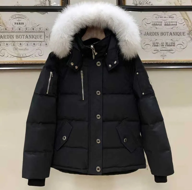 Veste à la veste collier de fourrure pour hommes parka hivernale étanche à coucher blanc de canard blanc creux de mode hommes et femmes couples o