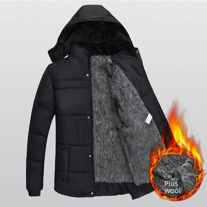 Autumn special cleaning middle-aged and elderly cotton jacket mens thick jacket warm pad jacket dad medium long 240826