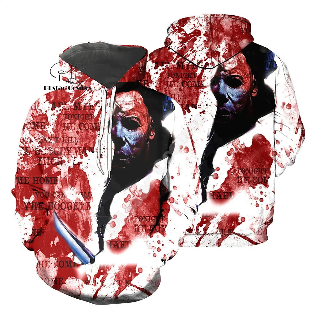 Fashion Halloween Horror Movie Le personnage de film Michael Miles Jason Playage de rôle 3dprint Pullover HARAJUKU Veste décontractée Hoodie 3 24