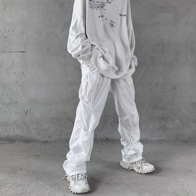 Pantalon tactique fait extrêmement pantalon plissé pantalons hommes y2k vêtements pantalons de cargaison légers