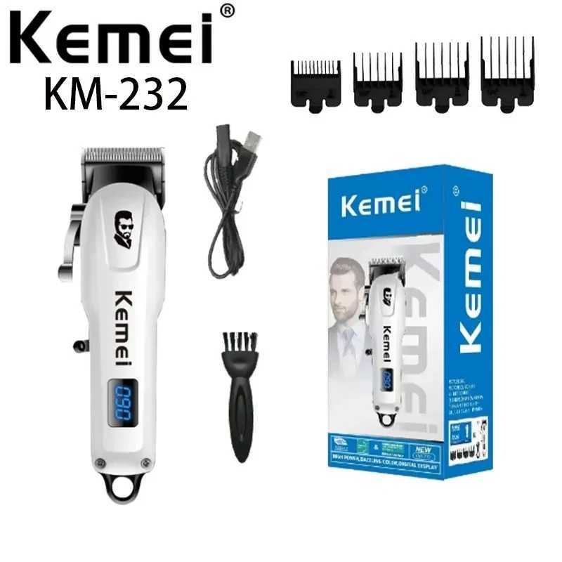 Kemei KM-232 Hair Professional Clipper Portable Mini Electric Clippers USB Charge sans fil coupe-cordon Machine de coupe de cheveux W250609