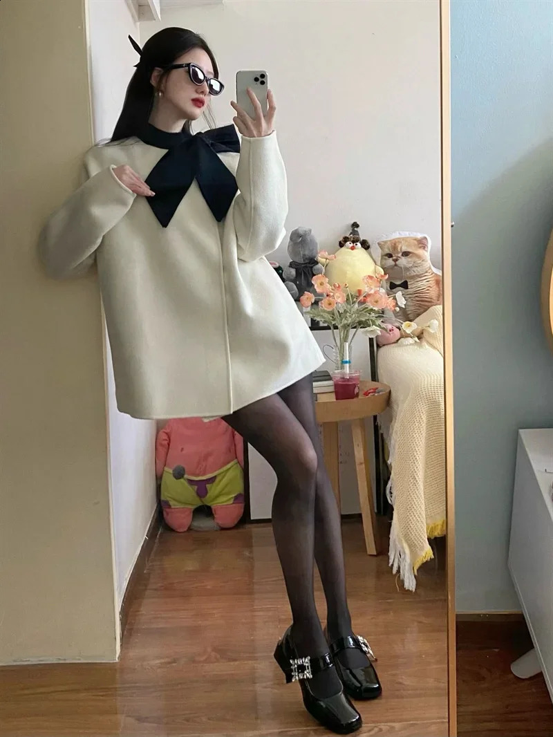 Womens Parkas Winter Coat Female Trench Jacket Women Maxi Long Parka Mujer Woolen Overcoat Casual Oversize Windbreaker 240826