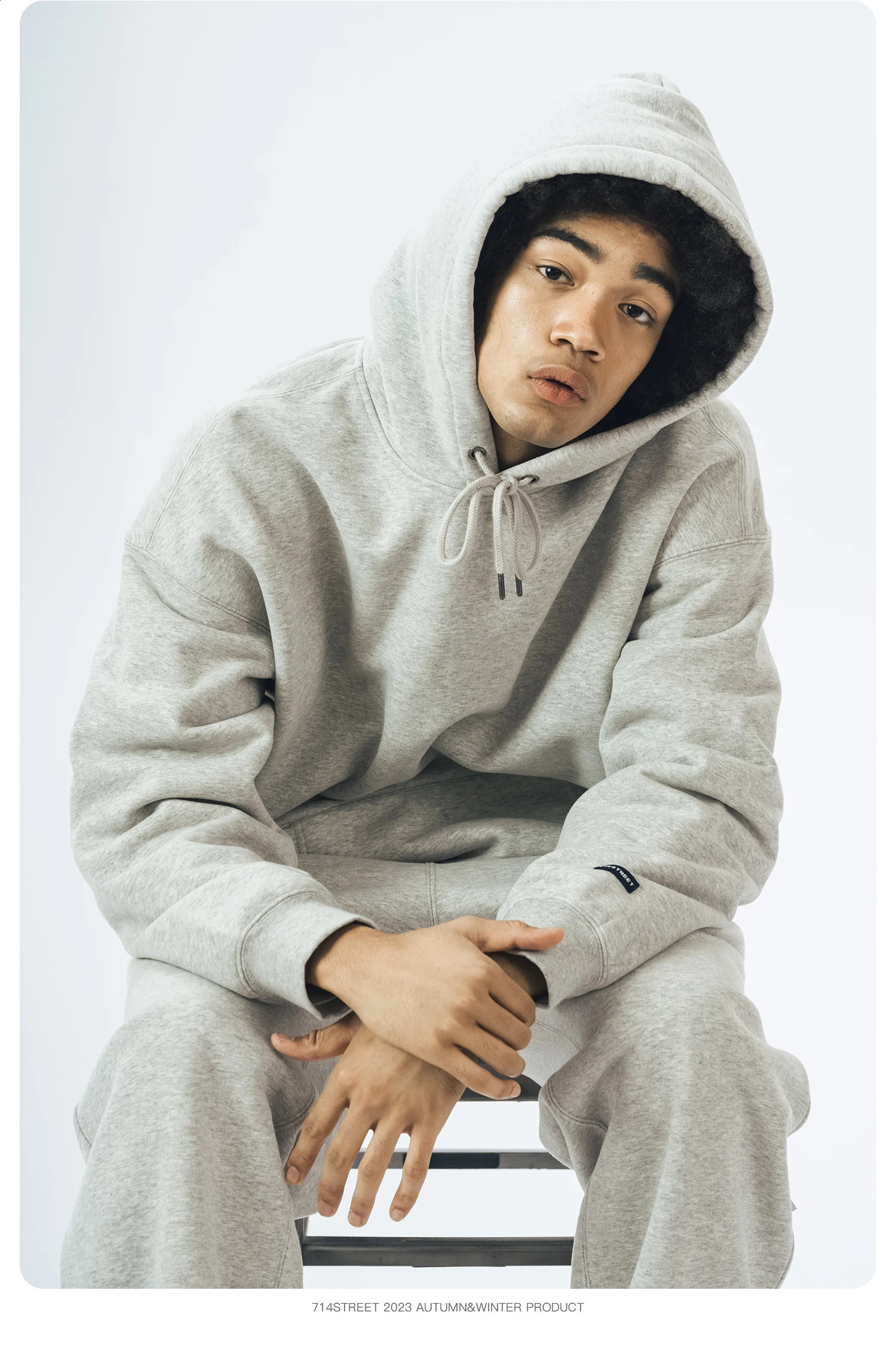 Hoodies Collection Solid Color Mens Womens Hip-Hop Retro Street Casual Cotton Hooded Hoodie The Four Seasons Y2K Top 240826