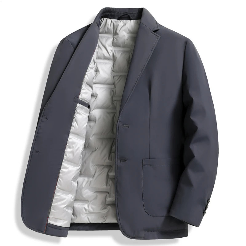 Business de mode masculine gentleman décontracté élégant de style britannique couleur solide mince jeste courte marine coréen veste 240826