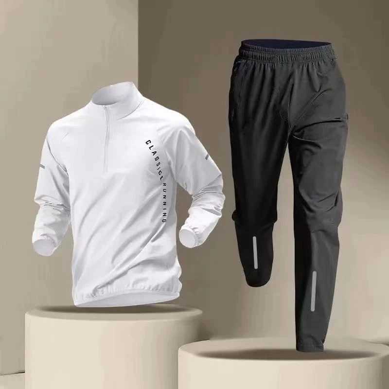 Survêtements pour hommes Couple RunnSets à séchage rapide Sports de plein air Haut et pantalon à la mode pour hommes et vêtements de terrain resp