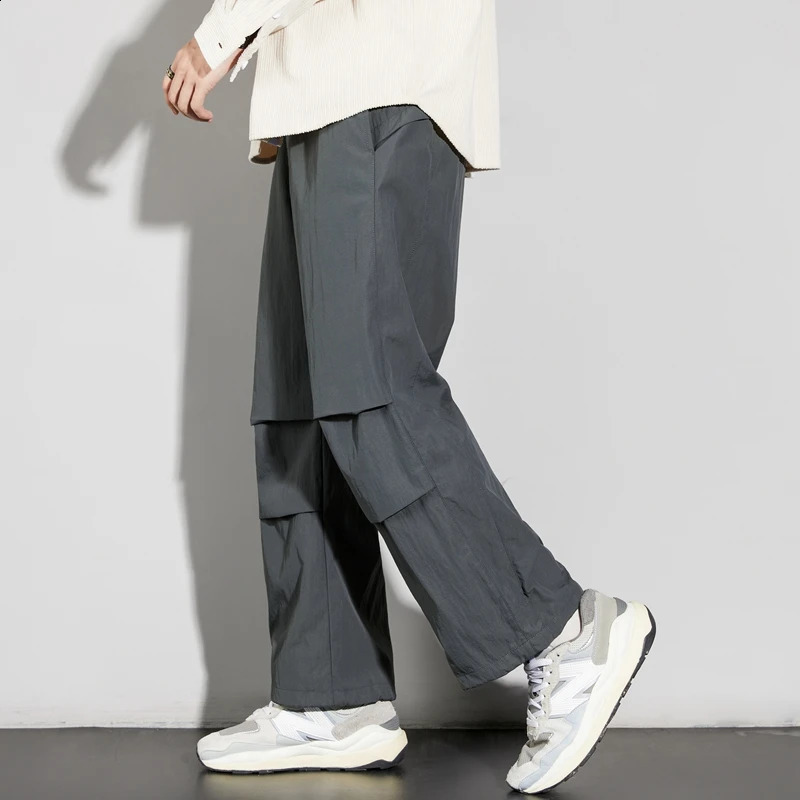 Spring and Autumn American Style Trousers Functional Wind Straight Pants Outdoor Casual Waterproof Cargo Pants Mens Charge Pants 240826