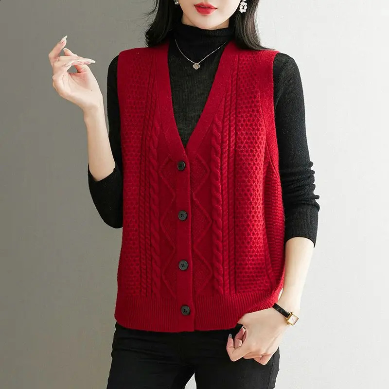 Pull en tricot d'automne Viete pour femmes Cardigan Base lâche 240826