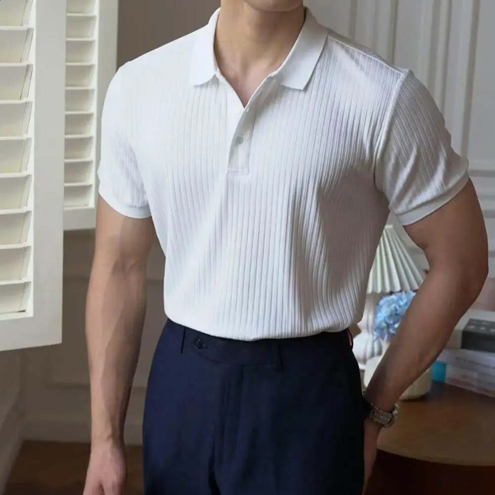 MenS Classic Striped Shirt Long Sleeve Spring And Autumn Casual Work Top Plus Oversize S XXXL 240826