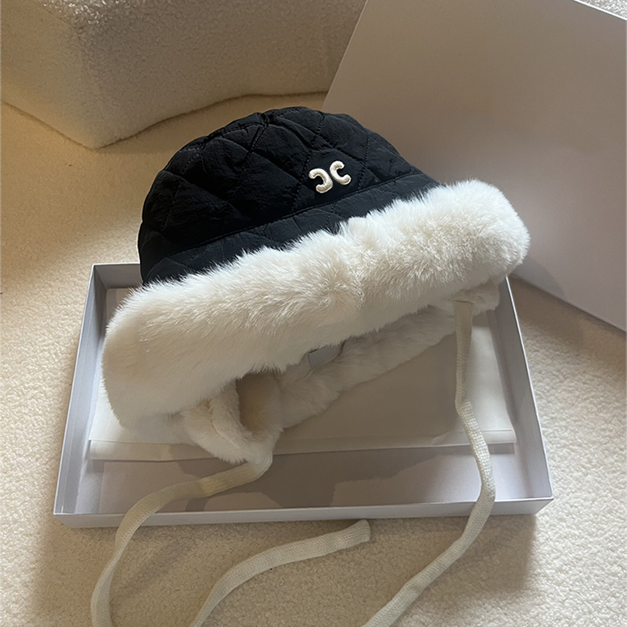Designer en peluche chapeau en peluche pêcheur de pêcheur homme femme unisexe couple mode classique chapeau moelleux femme rétro chapeau de corde