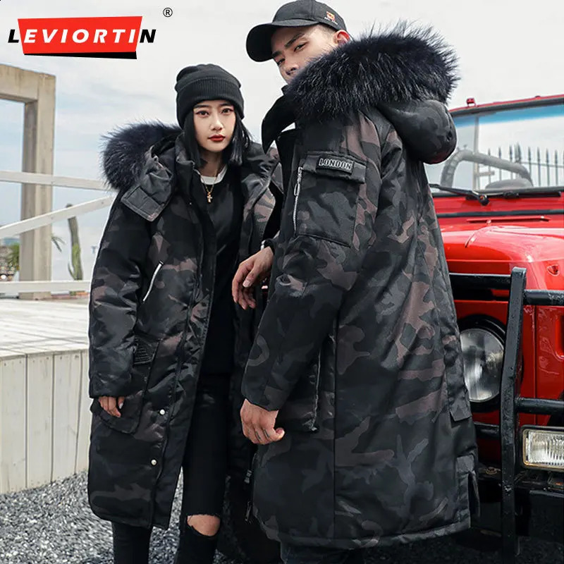 Veste de parka hivernale coréenne pour hommes en veste à capuche