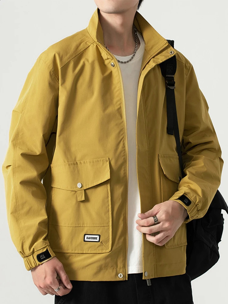 Collier de support pour hommes Veste multicolores extérieurs à fermeture éclair imperméable Men de vent de veste décontractée plus taille 8xl 240