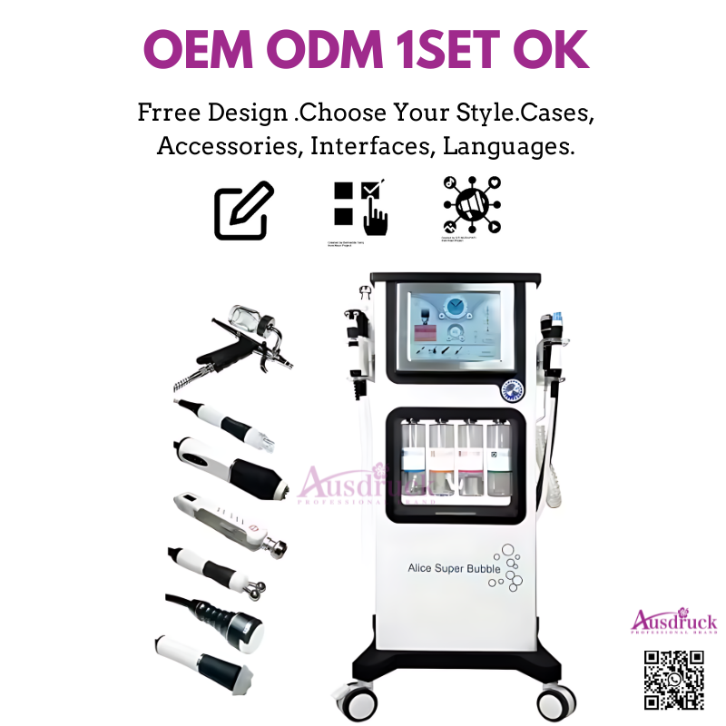 Newface MULTIPOLAR RF TIGHTENING skin Ultrasonic CO2 oxygen spray gun Cooling Hot water dermabrasion machine-image-583353958