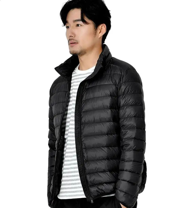 Veste à vent pour hommes S-6xl Veste chaude portable légère Hiver Mens Down Veste Ultra Light Down Jacket 240826