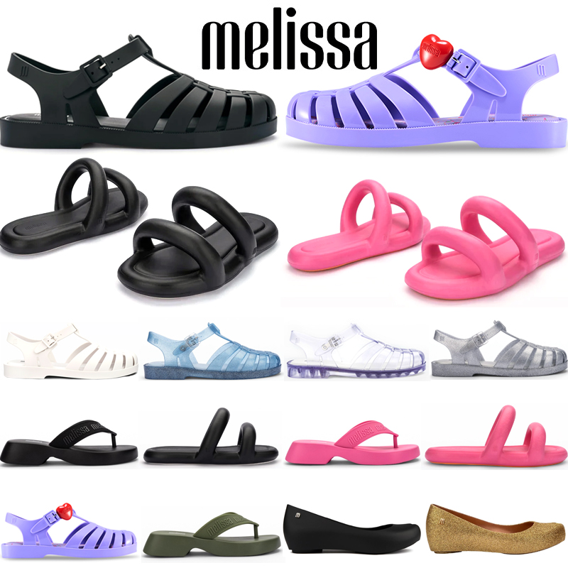 Clog de concepteur Jelipsa Jellies Slide Slippers Chaussures Livraison gratuite Sandales plage talon plat mat