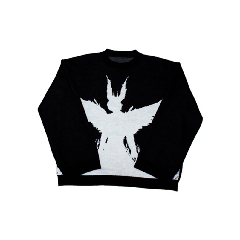 Tricots pour hommes et chandails pour femmes harajuku fashion hommes automne top top loisir street vêtements pulls pulls pulrers rétro vêtements