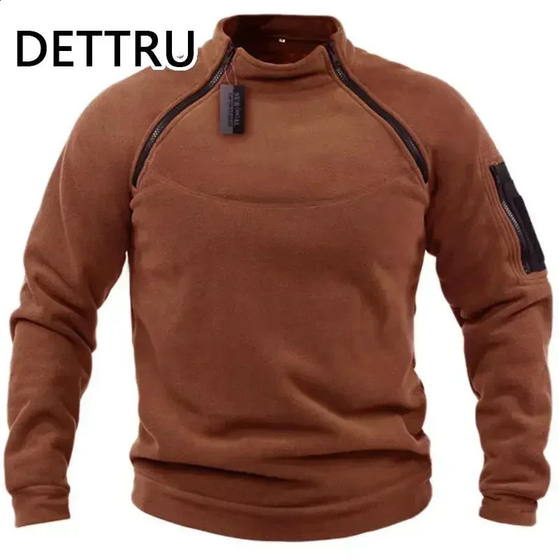 High quality winter mens sportswear with wool zipper and floral pattern mens solid color loose sheepskin thick street clothing 240827