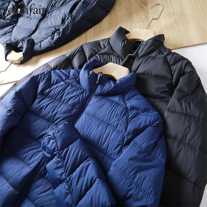 Puffer jacket mens autumn and winter Coats and mens lightweight windproof soft fluffy clothing FC 240826