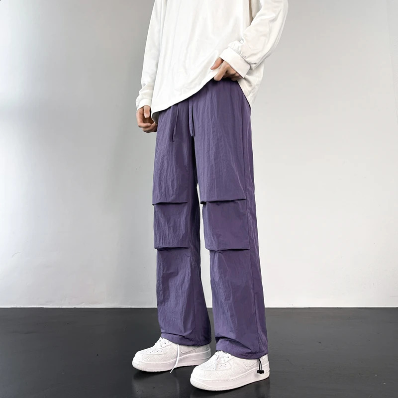 LAPPSTER Y2k Baggy Khaki Cargo Pants Men Black Korean Fashion Tactical Pants Overalls Mens Harajuku Vintage Casual Joggers Pants 240826
