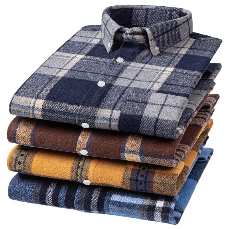 Pure cotton Oxford mens plain weave long sleeved selling ironless business casual formal mens clothing plus size 7XL 6XL 240827