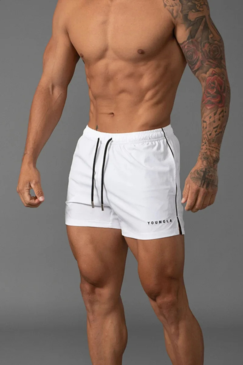 Summer Men Short Mesh Gym Bodybuilding Casual Loose Shorts Outdoors Fitness Beach quickdry Pants Male Sweatpant 240826Z