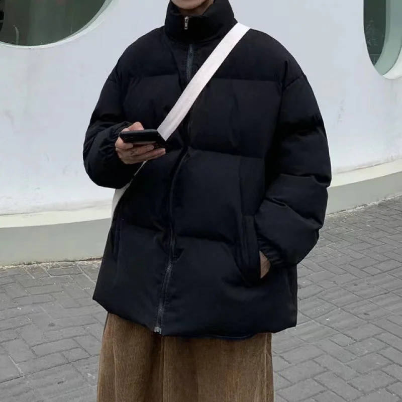 Harajuku Oversized Men Parkas Colorful Bubble Coat Winter Jacket Fashion Hip Hop Clothes Men Woman Jackets Fashion Streetwear 240828