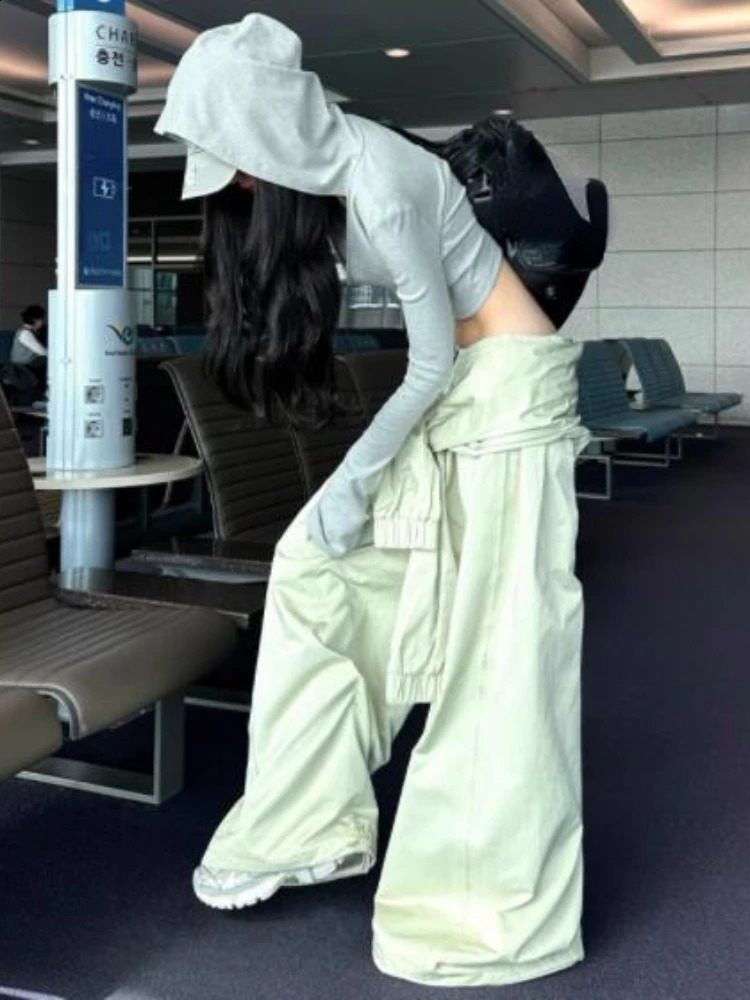 Femmes Y2K esthétique pantalon de cargaison occasionnel Aesthés
