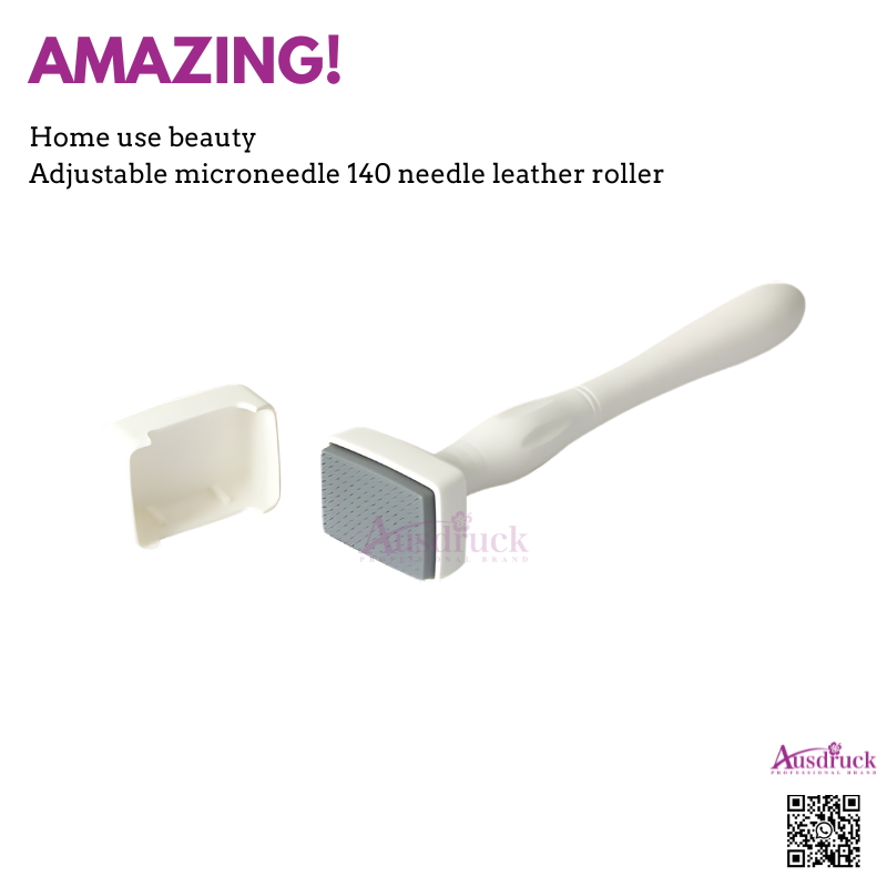 New arrival Derma Roller DRS 140 Needles Stainless Steel Adjustable Micro Needle Facial Dermaroller Stamp System Microneedle Roller Kit-image-590154693
