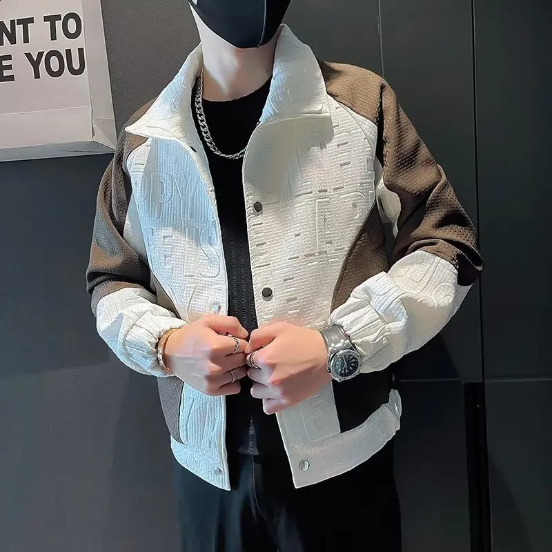 Mens Classic Short Clothing Loose Fit Jacket Lapel for Business Office Use Autumn Winter Fashion Coats E26 240827Z
