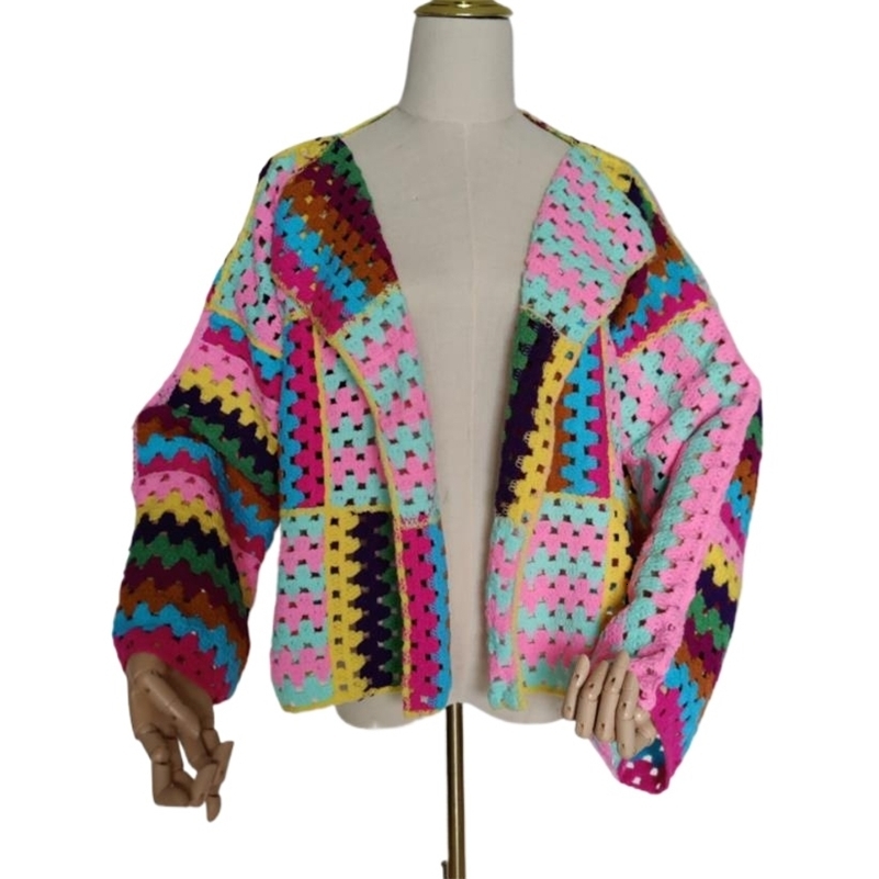Veste de pull coloré Fashion Automne Unique Fashion Slim Fit Casual Casumed Knited Tricots 240827 WW