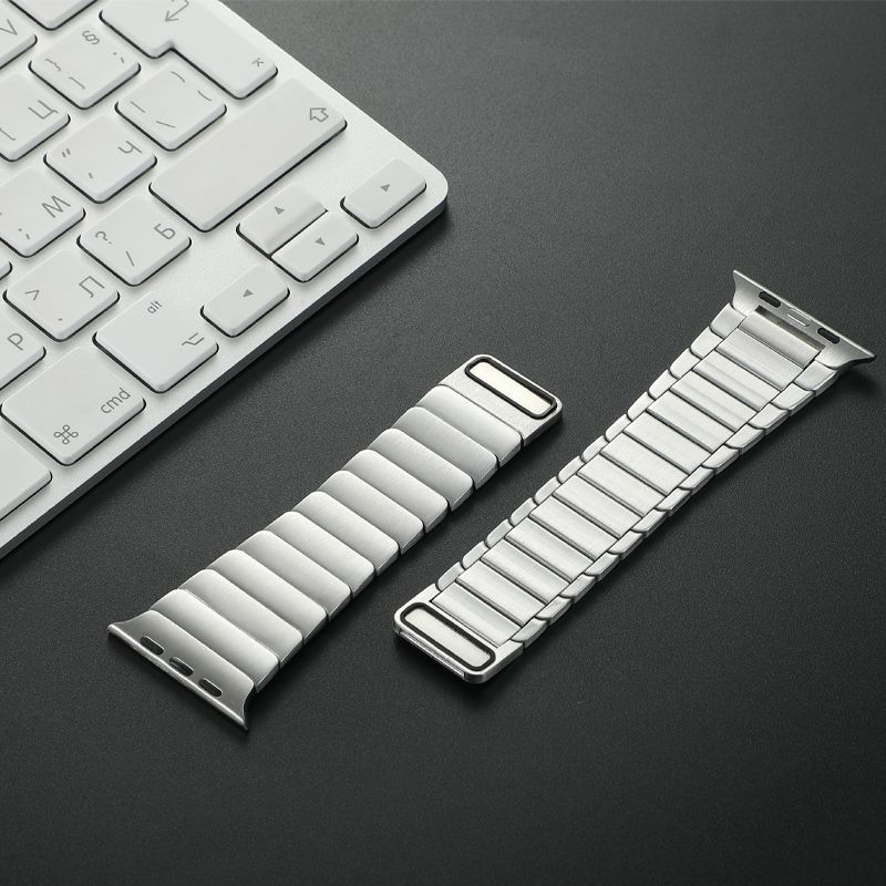 Metal Magnetic Link Bracelet For Apple Watch S10 46MM 42mm 49mm 45mm 44mm Stainless Steel Band For IWatch Series 10 8 7 6 5 4 SE 41 38mm 40mm Men Bu