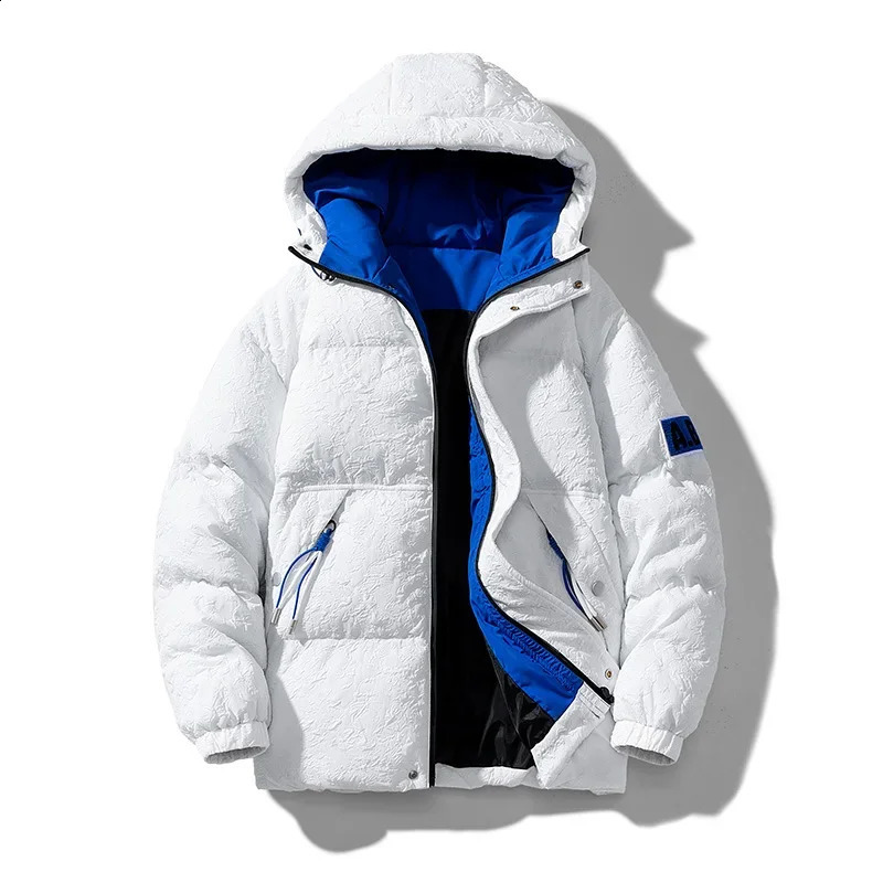 Men Windproof Warm Winter Jacket Outerwear Casual Hooded Thicken Parkas Windbreakers Cotton Coats 240828
