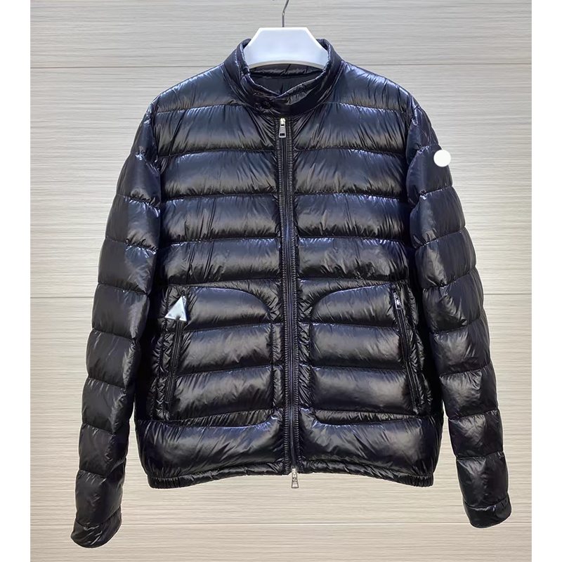 designer mens winter jacket Embroidered badge lightweight stand up collar white duck down puffer jacket women loose casual thick warm Winterjacket c