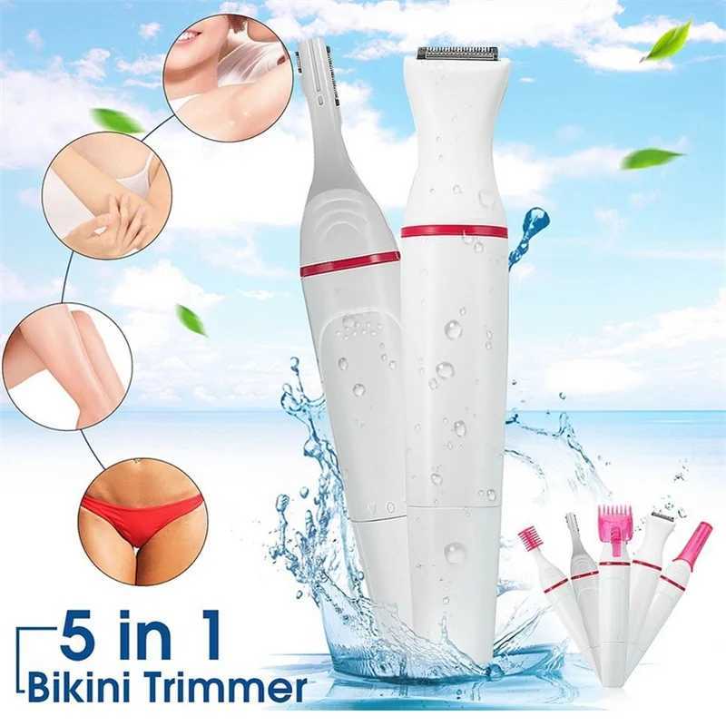 Epilator 1PC 5 In 1 Women Electric Epilator For Eyebrow Underarm Bikini Leg Hair Remover Shaver Razor Depilador Feminino Multifunction y240829-image-1015699688