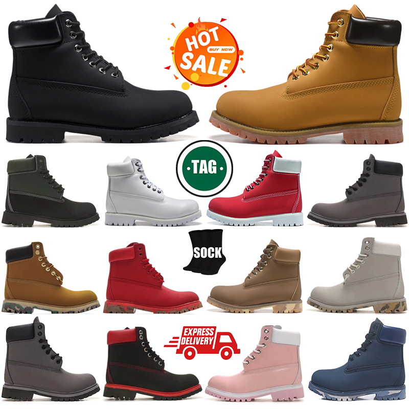 Designer boots booties for men women snow Ankle wheat brown over the knee winter high coarse womens expenditure platform Bottes