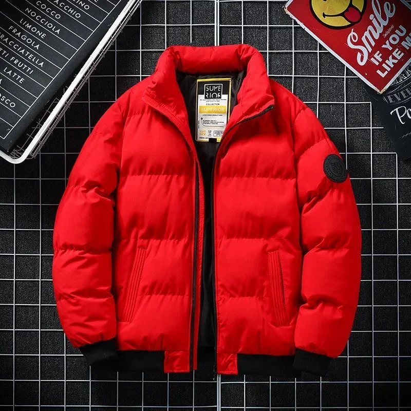 2023 Autumn Winter Classic Fashion Solid Color Down Jacket Mens Casual Loose Thick Warm High Quality PlusSize Coat 240828
