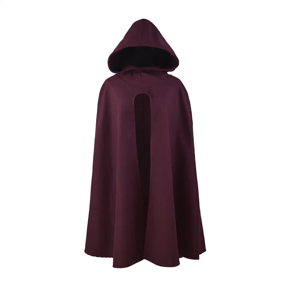 Autumn Winter Shawl with Hood Womens Coat false Wool Collar Pullover Shawl Warmth Poncho Capes Solid Color Cloaks T219 240828