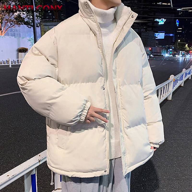 Youthful Fashion Oversize Parka Coats Mens Winter Jacket Thick Warm Fleece Lining Puffer Jacket Insulated Windbreak Bubble Coat 240828