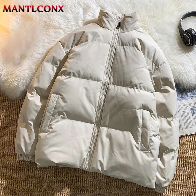 MANTLCONX Oversize Mens Winter Jacket Padded Parka Men Coat Thicken Puffer Windbreak Women 240828