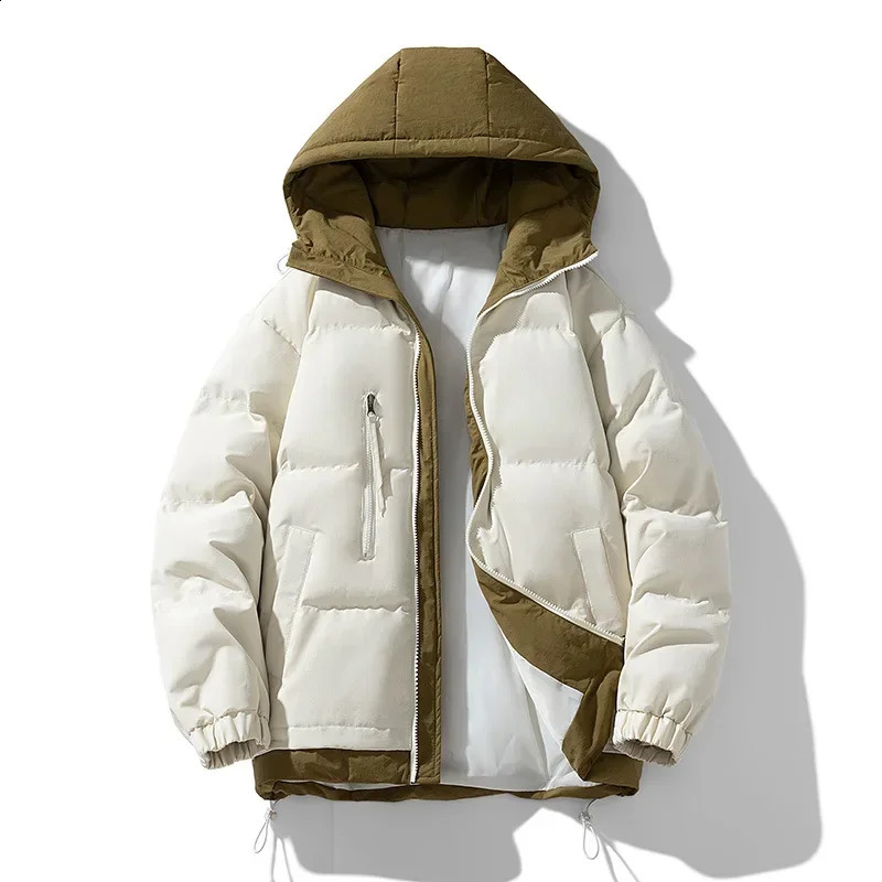 Autumn and Winter Mens Thickened Casual Loose Fashion Versatile Cotton Clothes 240828