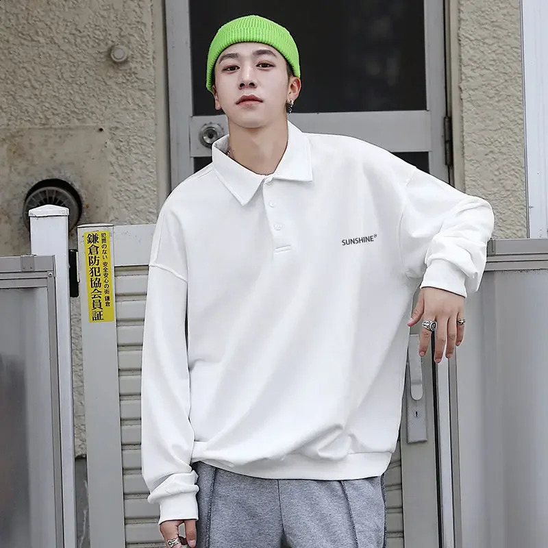 Vêtements pour hommes Sweatshirts Top Polo T-shirt pour l'homme Running Imprimé Winter Harajuku Fashion Elasticité One Piece Japan Emo A XL 24082