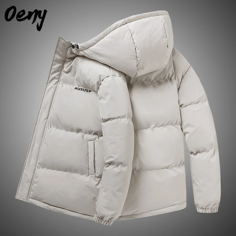 Mens White Duck Down Jacket Warm Hooded Thick Puffer Coat Male Casual High Quality Overcoat Thermal Winter Parka Men 5XL 240828